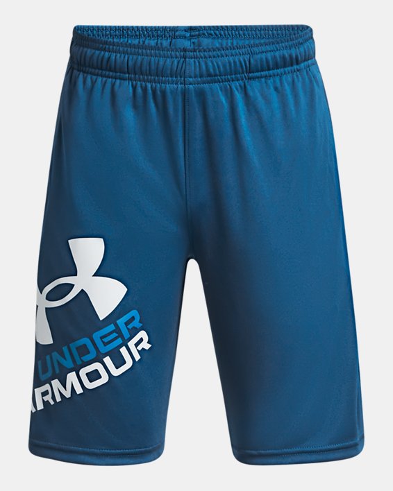 กางเกงขาสั้น UA Prototype 2.0 Logo สำหรับเด็กผู้ชาย in Blue image number 0